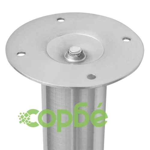 Телескопични крака за маса, матиран никел, 2 бр, 710 мм-1100 мм ➤ топ цена ➤ sorbe.bg