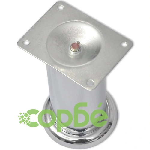 4 Кръгли крака за диван, хром, 120 мм ➤ топ цена ➤ sorbe.bg