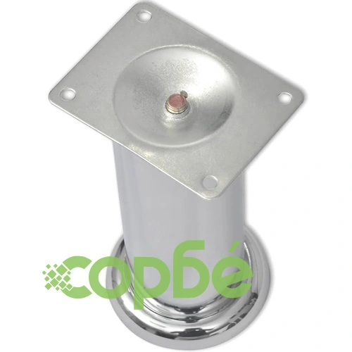 4 Кръгли крака за диван, хром, 180 мм ➤ топ цена ➤ sorbe.bg