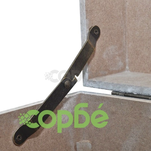 Квадратни MDF кутии за съхранение, 3 бр, бетонно сиво  ➤ топ цена ➤ sorbe.bg
