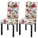 Трапезни столове, 2 бр, многоцветни, текстил