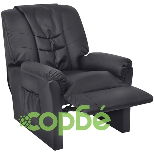 Шиацу масажен стол, черен, изкуствена кожа ➤ топ цена ➤ sorbe.bg