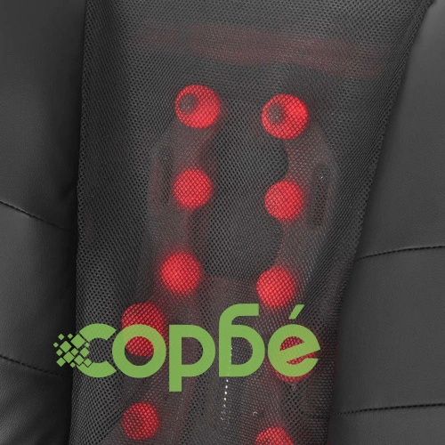 Шиацу масажен стол, черен, изкуствена кожа ➤ топ цена ➤ sorbe.bg