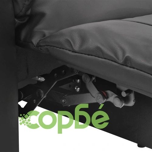 Шиацу масажен стол, черен, изкуствена кожа ➤ топ цена ➤ sorbe.bg