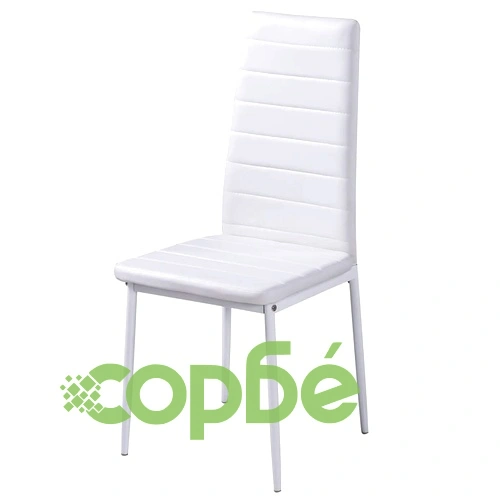 Комплект за хранене от 4 бели столове и маса с модерен дизайн ➤ топ цена ➤ sorbe.bg