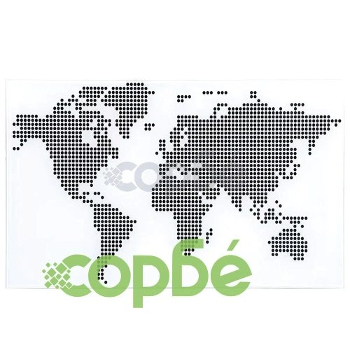 Стъклено бюро с мотив на карта на света ➤ топ цена ➤ sorbe.bg