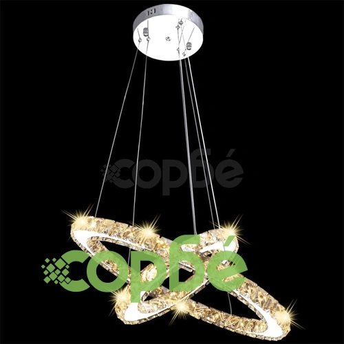 Кристален LED полилей с два пръстена 23,6 W ➤ топ цена ➤ sorbe.bg
