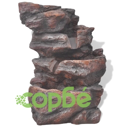 вътрешен фонтан с LED светлина, полиестерна смола ➤ топ цена ➤ sorbe.bg
