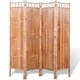 4-панелен параван от бамбук