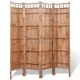 4-панелен параван от бамбук