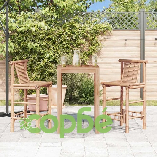 Бар табуретки, 2 бр, бамбук ➤ топ цена ➤ sorbe.bg