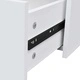 Сайдборд с 4 чекмеджета, 60 x 30,5 x 71 см, бял