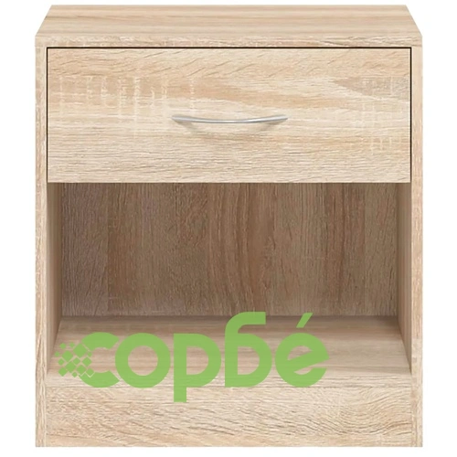 Нощно шкафче с чекмедже, 2 бр, цвят дъб ➤ топ цена ➤ sorbe.bg