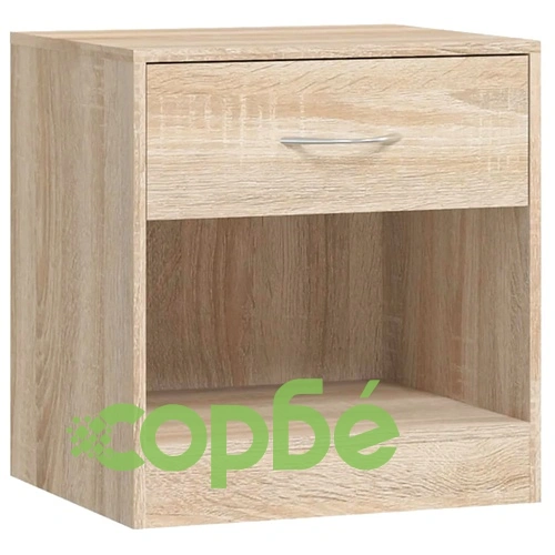 Нощно шкафче с чекмедже, 2 бр, цвят дъб ➤ топ цена ➤ sorbe.bg