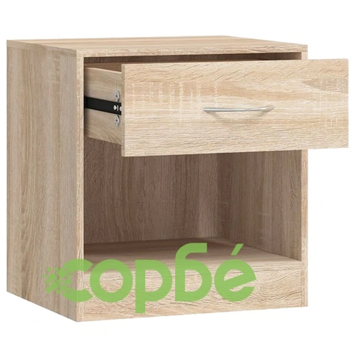 Нощно шкафче с чекмедже, 2 бр, цвят дъб ➤ топ цена ➤ sorbe.bg
