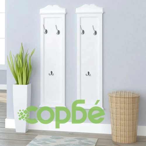 Закачалки, 2 бр, бели ➤ топ цена ➤ sorbe.bg
