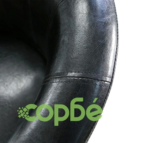 Фотьойл, черен, изкуствена кожа ➤ топ цена ➤ sorbe.bg