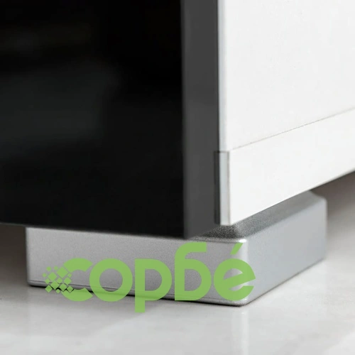 4 броя черни лъскави шкафове за ТВ комплект с LED осветление ➤ топ цена ➤ sorbe.bg