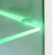 4 броя черни лъскави шкафове за ТВ комплект с LED осветление