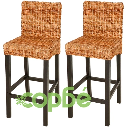 Бар табуретки, 2 бр, абака ➤ топ цена ➤ sorbe.bg