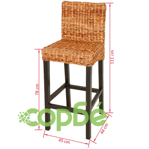 Бар табуретки, 2 бр, абака ➤ топ цена ➤ sorbe.bg