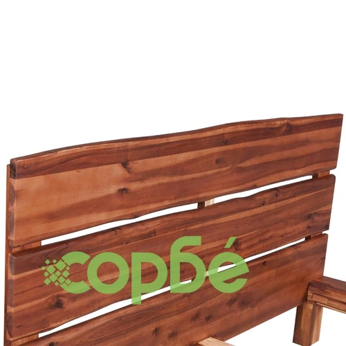 Спално легло, твърдо акациево дърво, 140x200 cм ➤ топ цена ➤ sorbe.bg