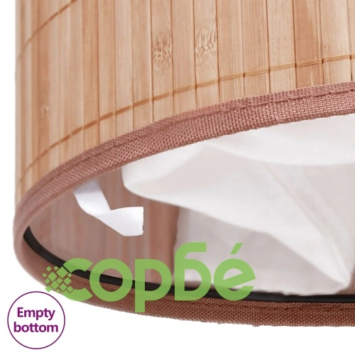Бамбуков кош за пране, овален, натурален цвят ➤ топ цена ➤ sorbe.bg