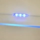 Гланцирани шкафове от 7 части за ТВ комплект с LED, 250 см, черни