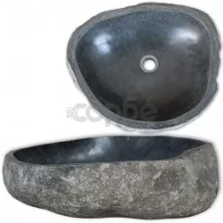 Мивка от речен камък, овална, 29-38 см  
