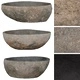 Мивка от речен камък, овална, (29-38)x(24-31) см