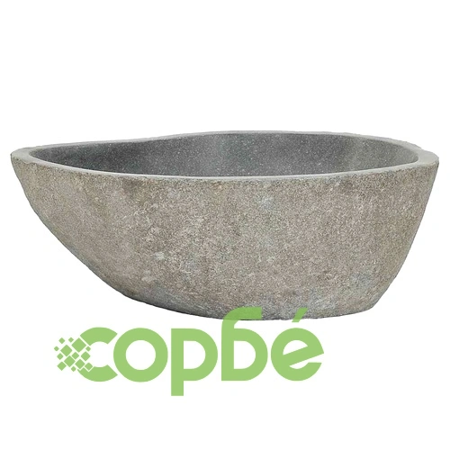 Мивка от речен камък, овална, (37-46)x(29-36) см ➤ топ цена ➤ sorbe.bg