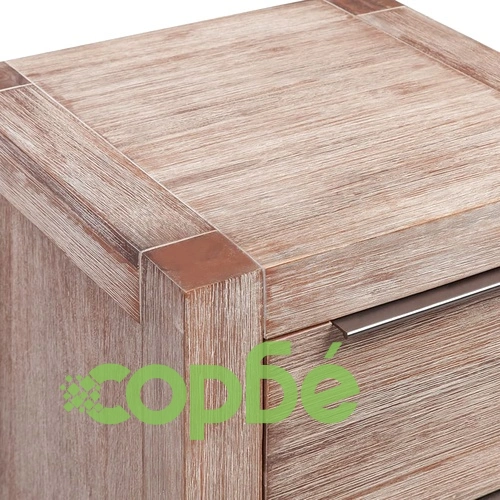 Нощно шкафче, твърдо полирано акациево дърво 42x45x58 cм ➤ топ цена ➤ sorbe.bg