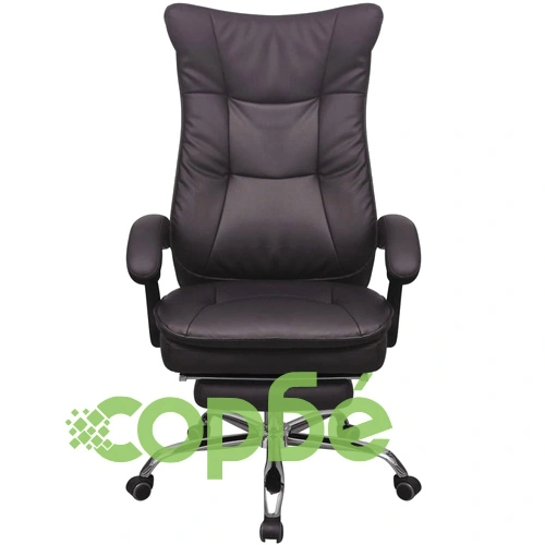 полулегнал административен офис стол със стъпенка, кафяв ➤ топ цена ➤ sorbe.bg