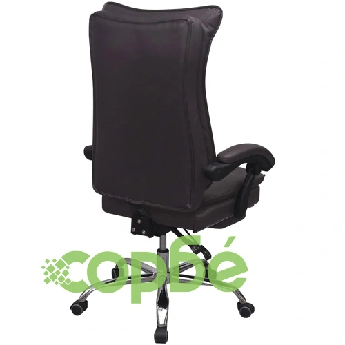 полулегнал административен офис стол със стъпенка, кафяв ➤ топ цена ➤ sorbe.bg