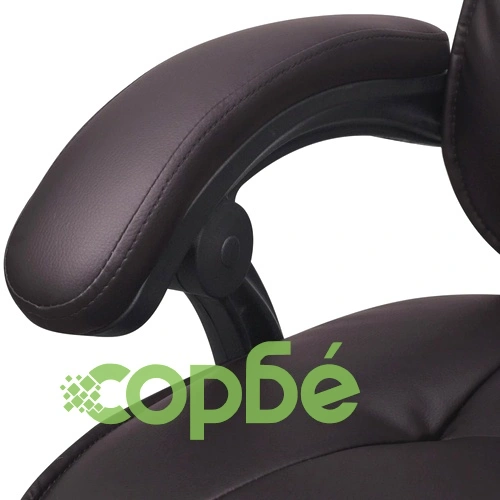 полулегнал административен офис стол със стъпенка, кафяв ➤ топ цена ➤ sorbe.bg