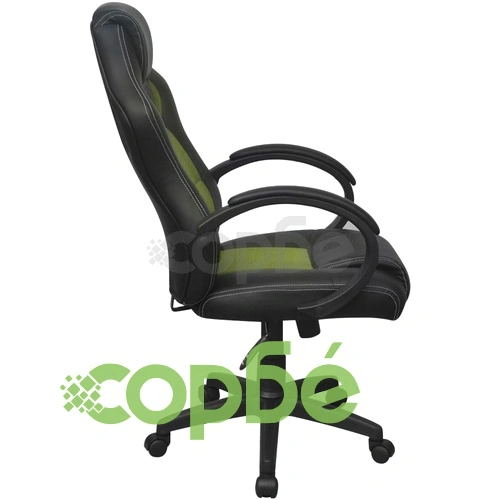 Директорски офис стол, зелен, изкуствена кожа ➤ топ цена ➤ sorbe.bg