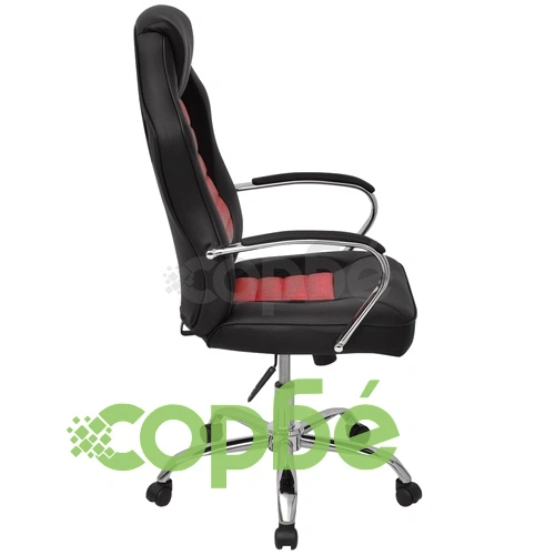 Директорски офис стол, ярко червено, изкуствена кожа ➤ топ цена ➤ sorbe.bg