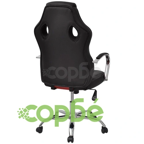 Директорски офис стол, ярко червено, изкуствена кожа ➤ топ цена ➤ sorbe.bg