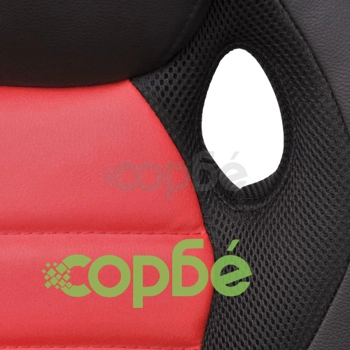 Директорски офис стол, ярко червено, изкуствена кожа ➤ топ цена ➤ sorbe.bg