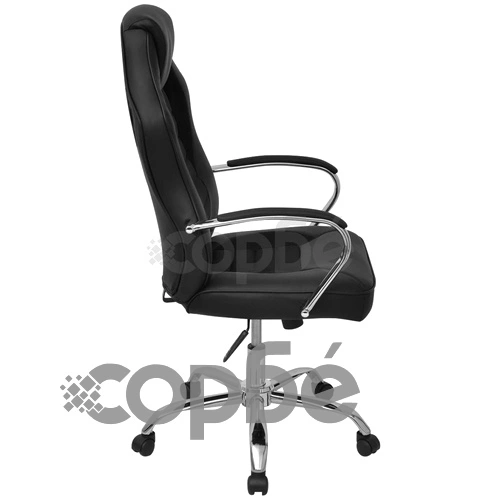 Директорски офис стол от черна изкуствена кожа ➤ топ цена ➤ sorbe.bg