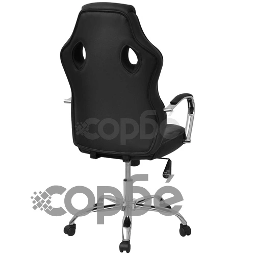 Директорски офис стол от черна изкуствена кожа ➤ топ цена ➤ sorbe.bg