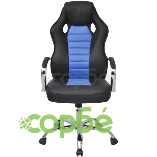 Директорски офис стол, светло синьо, изкуствена кожа ➤ топ цена ➤ sorbe.bg