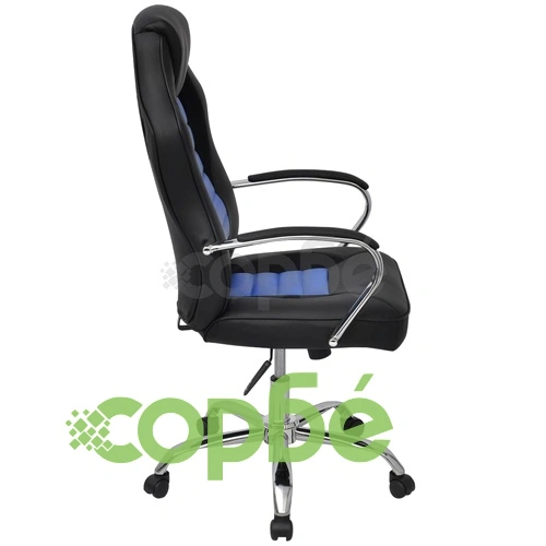 Директорски офис стол, светло синьо, изкуствена кожа ➤ топ цена ➤ sorbe.bg