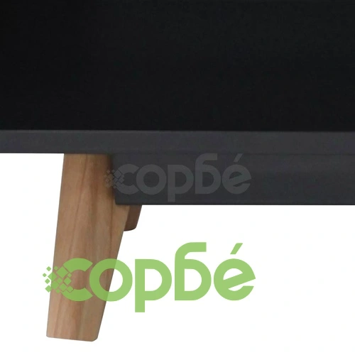 Страничен шкаф с гланцирано покритие, 160x40x70 см, MDF, черен  ➤ топ цена ➤ sorbe.bg
