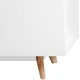 ТВ шкаф с гланцово покритие, бял, 120х40х46 см, MDF