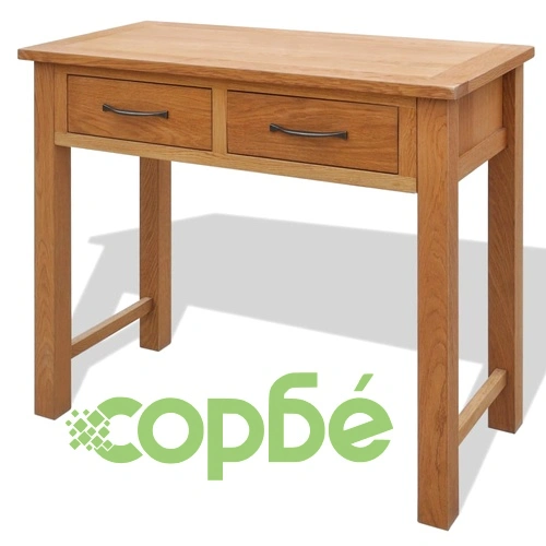 Тоалетна масичка с табуретка, дъбов масив ➤ топ цена ➤ sorbe.bg