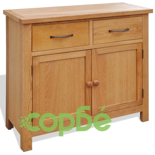 Сайдборд, 90x33,5x83 см, дъбов масив ➤ топ цена ➤ sorbe.bg