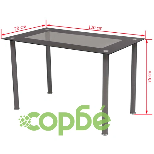 Трапезен комплект, 5 части, черен ➤ топ цена ➤ sorbe.bg