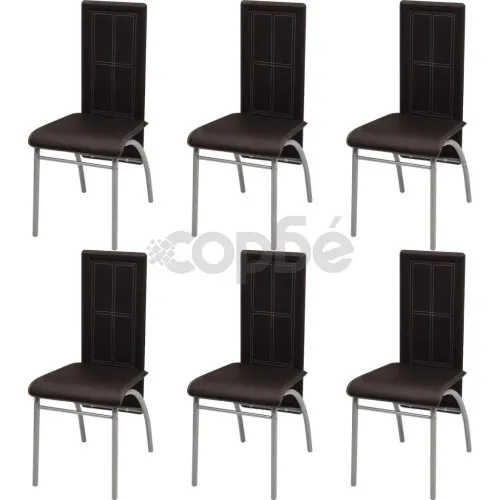 Трапезен комплект, седем части, кафяв ➤ топ цена ➤ sorbe.bg