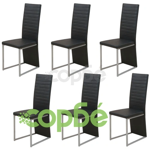 Трапезен комплект, 7 части, черен ➤ топ цена ➤ sorbe.bg